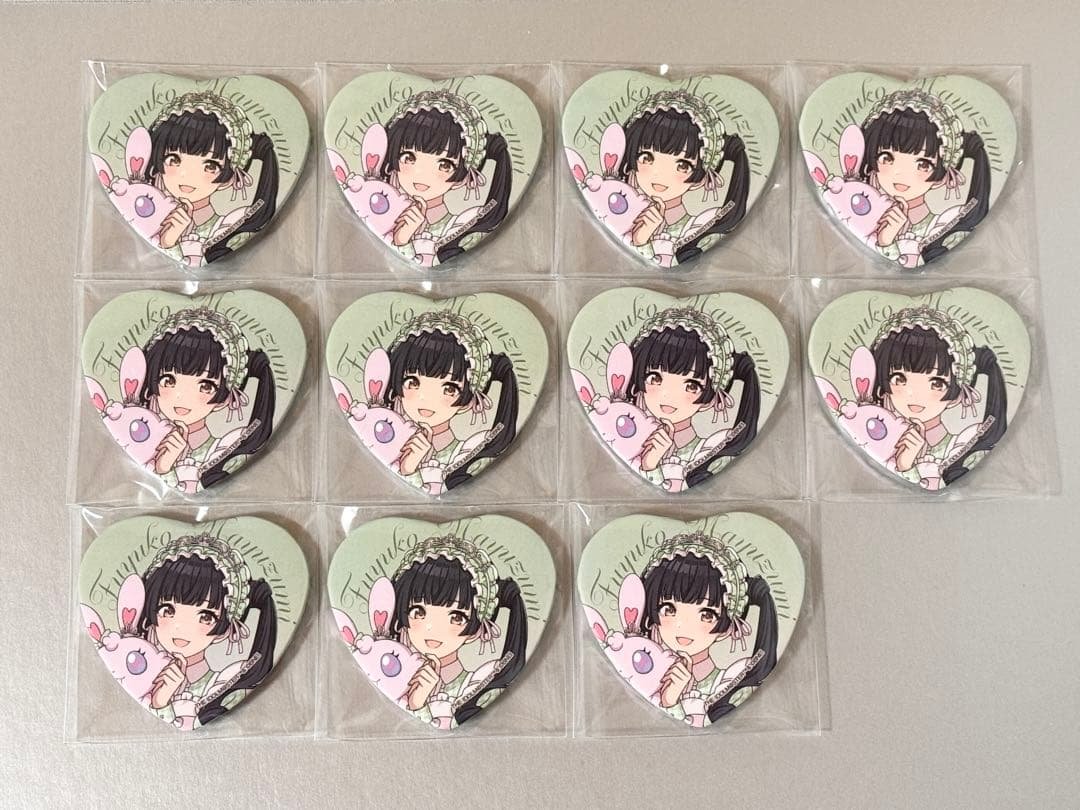 シャニマス　シャイニーカラーズ　黛冬優子　ハート缶バッジ　Lafary