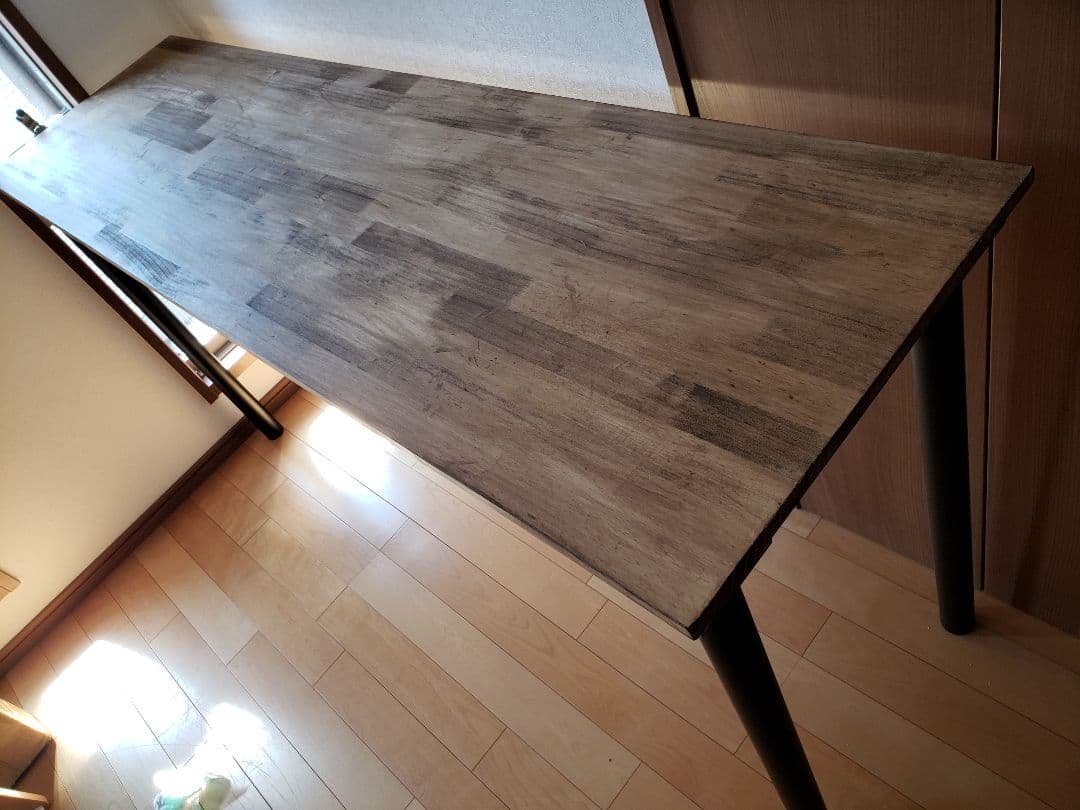 180×45カウンターテーブル　アンティーク　ウォールナット　木目調