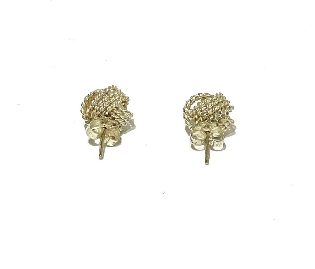 △TIFFANY & CO. サマセット メッシュツイストノット ピアス 925