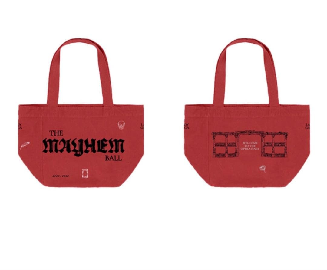 レディーガガ　バッグ　OPERA HAUS TOTE（RED)MAYHEM