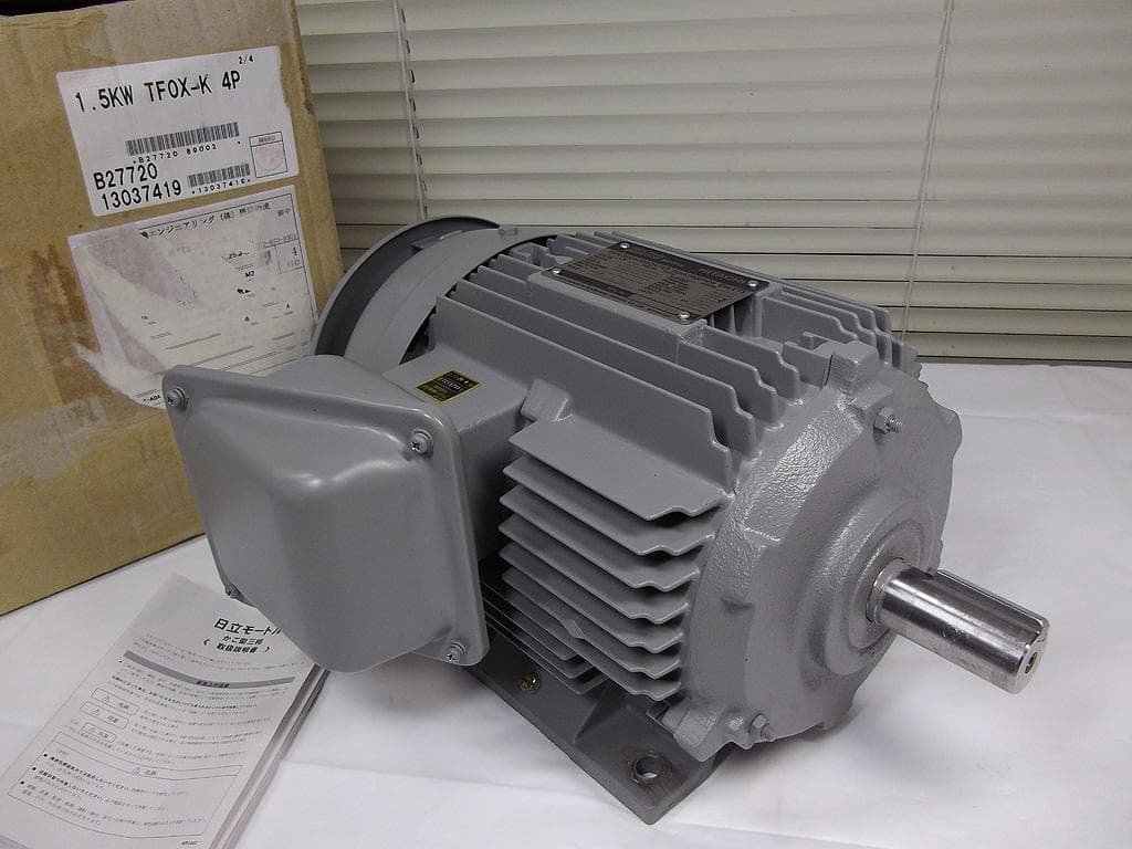 日立モートル 三相440V 60Hz防爆モーター TFOX-K 1.5KW 4P